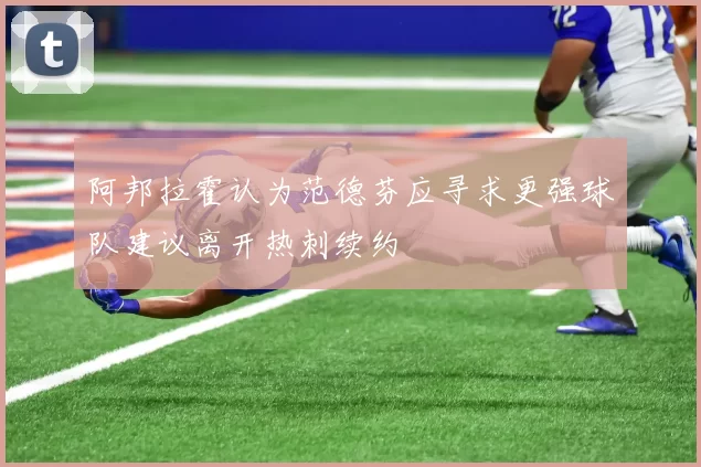 阿邦拉霍认为范德芬应寻求更强球队建议离开热刺续约